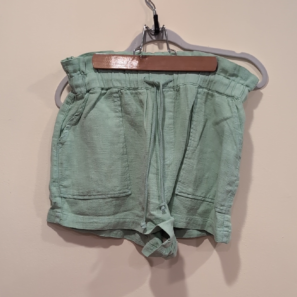 Blank NYC High Waist Green Summer Shorts